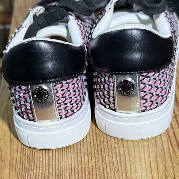 Steve Madden girls J-Rowdy sneakers size 2. Sparkly pink. - Picture 2 of 7